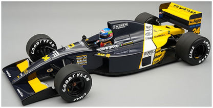 Minardi M191 #24 F1 Belgian GP 1991 Gianni Morbidelli w/Driver 1:18 Scale Resin Car – Tecnomodel
