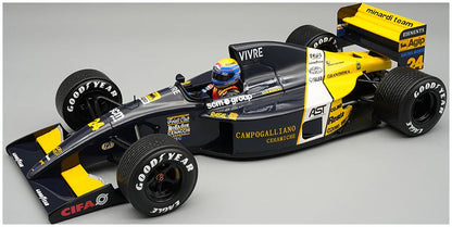 Minardi M191 w/Rain Tyres #24 F1 Australian GP 1991 Roberto Moreno w/Driver 1:18 Scale Resin Car – Tecnomodel