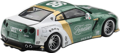 Nissan GT-R (R35) LB Works Type 1 Custom Ducktail Auto Finesse (LHD) 1:64 Scale Diecast Car – MINI GT