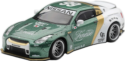 Nissan GT-R (R35) LB Works Type 1 Custom Ducktail Auto Finesse (LHD) 1:64 Scale Diecast Car – MINI GT