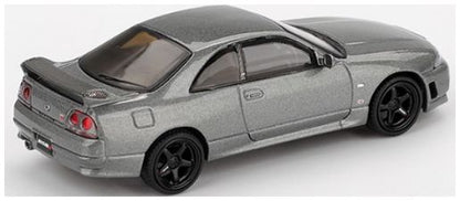 Nissan Skyline GT-R Dark Metal Grey (Nismo BCNR33 CRS Version) (RHD) 1:64 Scale Diecast Model Car – MINI GT