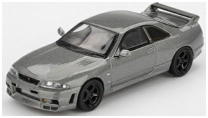 Nissan Skyline GT-R Dark Metal Grey (Nismo BCNR33 CRS Version) (RHD) 1:64 Scale Diecast Model Car – MINI GT