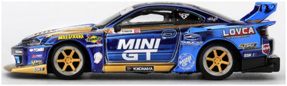 Nissan LB-Super Silhouette S15 Silvia #555 Mini GT Liberty Walk 2025 (RHD) Blister Packaging 1:64 Scale Diecast Model Car – MINI GT