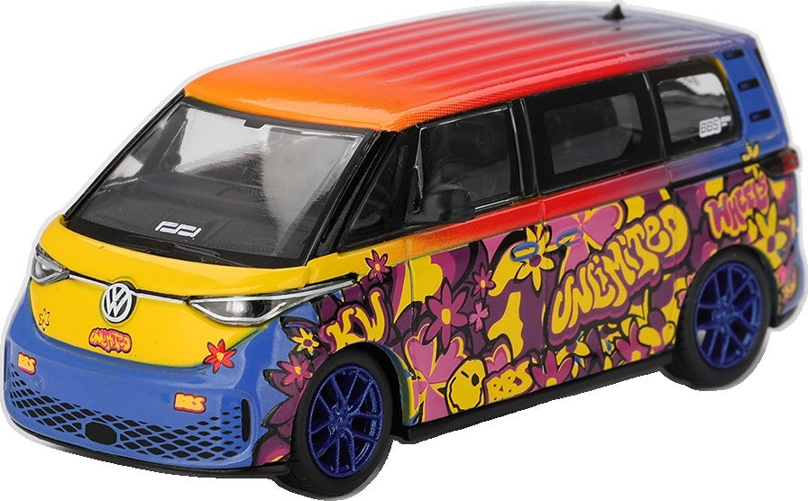 Volkswagen ID.Buzz KW/BBS (LHD) Blister Packaging 1:64 Scale Diecast Model MPV – MINI GT