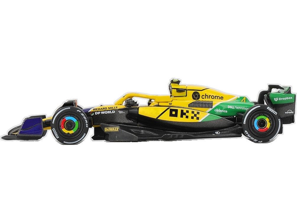 McLaren MCL38 #4 F1 Monaco GP 2024 Lando Norris 1:64 Scale Diecast Car – MINI GT