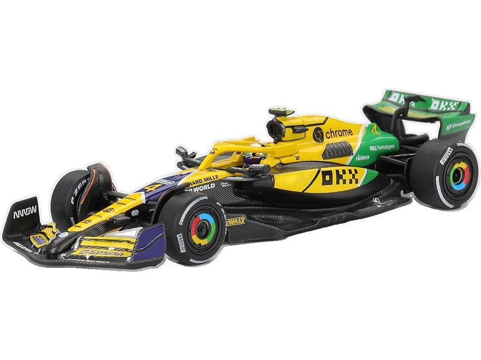 McLaren MCL38 #4 F1 Monaco GP 2024 Lando Norris 1:64 Scale Diecast Car – MINI GT