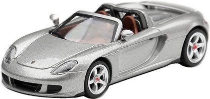 Porsche Carrera GT GT Silver (LHD) 1:64 Scale Diecast Car – MINI GT