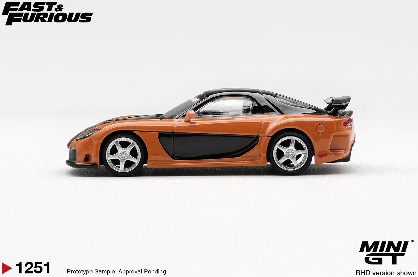 Mazda RX-7 Veilside Fortune The Fast and Furious Tokyo Drift Han Seoul-Oh (RHD) Blister Packaging 1:64 Scale Diecast Model Car – MINI GT