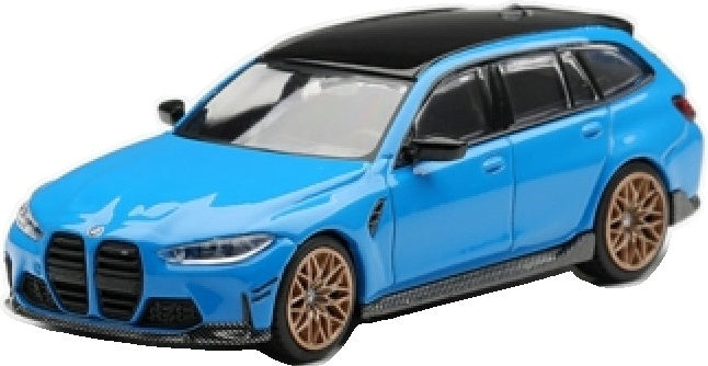 BMW M3 M Performance Touring Riviera Blue (RHD) 1:64 Scale Diecast Model Car – MINI GT