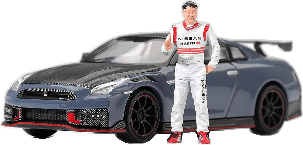Nissan GT-R NISMO 2024 Tsukuba Production Car Record + Figure Matsuda Collection RHD 1:64 Scale Diecast Car – MINI GT