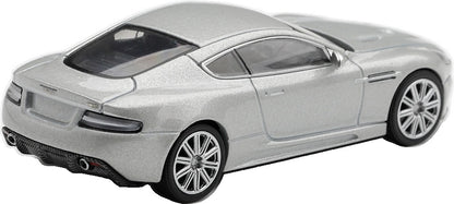 Aston Martin DBS 2008 Lightning Silver (LHD 1:64 Scale Diecast Car – MINI GT