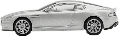 Aston Martin DBS 2008 Lightning Silver (LHD 1:64 Scale Diecast Car – MINI GT