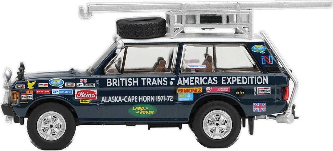 Range Rover 1971 British Trans-Americas Expedition (VXC 765K) (LHD) 1:64 Scale Diecast Car – MINI GT