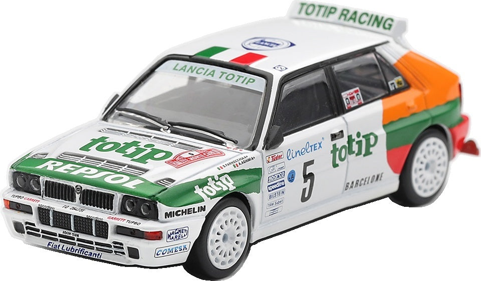 Lancia Delta HF Intergrale Evoluzione #5 Rallye Monte Carlo 1993 1:64 Scale Diecast Car – MINI GT