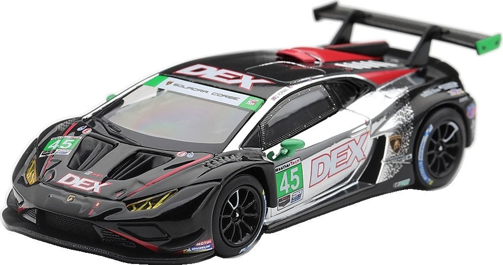 Lamborghini Huracan GT3 EVO2 Dex #45 IMSA Chevrolet GP 2025 Wayne Taylor 1:64 Scale Diecast Car – MINI GT