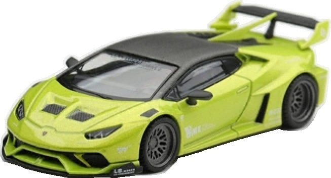 Lamborghini Huracan LB Works Lime Metallic (LHD) 1:64 Scale Diecast Car – MINI GT