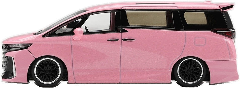 Toyota Veilfire 40 Kuhl Metallic Pink (LHD) Blister Packaging 1:64 Scale Diecast MPV – MINI GT