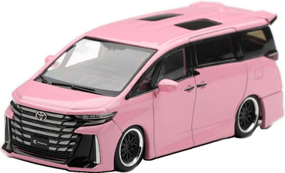 Toyota Veilfire 40 Kuhl Metallic Pink (LHD) Blister Packaging 1:64 Scale Diecast MPV – MINI GT