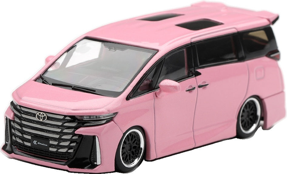 Toyota Veilfire 40 Kuhl Metallic Pink (LHD) Blister Packaging 1:64 Scale Diecast MPV – MINI GT