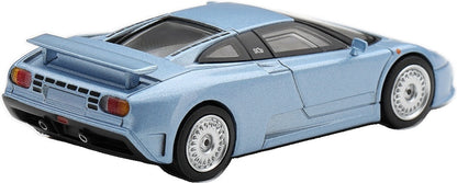 Bugatti EB110 GT Azzurro Metallizzato Mondial De L'Automobile 1992 (LHD) Blister Packaging 1:64 Scale Diecast Car – MINI GT