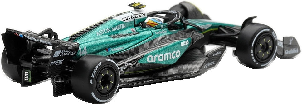 Aston Martin AMR24 #14 F1 Las Vegas GP 2024 Fernando Alonso Blister Packaging 1:64 Scale Diecast Car – MINI GT
