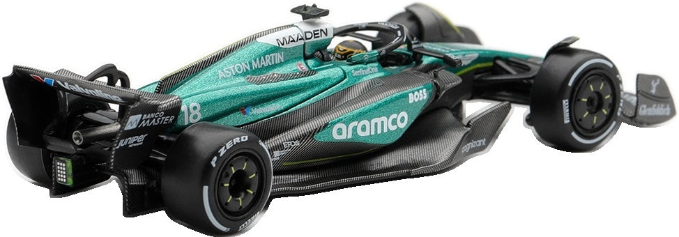Aston Martin AMR24 #18 F1 Las Vegas GP 2024 Lance Stroll 1:64 Scale Diecast Car – MINI GT