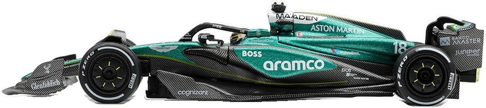 Aston Martin AMR24 #18 F1 Las Vegas GP 2024 Lance Stroll 1:64 Scale Diecast Car – MINI GT