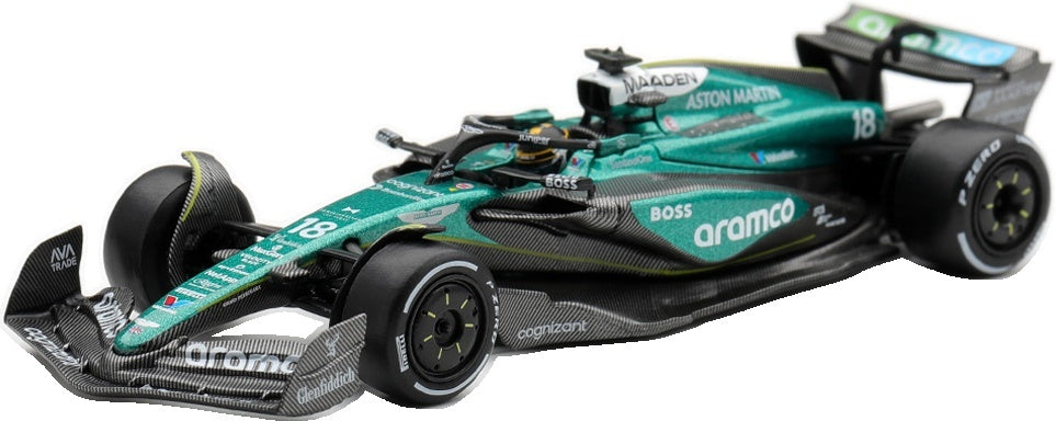 Aston Martin AMR24 #18 F1 Las Vegas GP 2024 Lance Stroll Blister Packaging 1:64 Scale Diecast Car – MINI GT