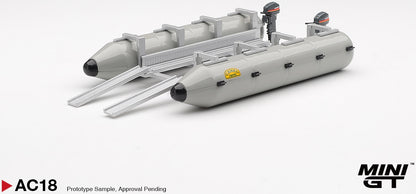 Camel Trophy Pontoon Raft 1:64 Scale Plastic and Alloy Model – MINI GT