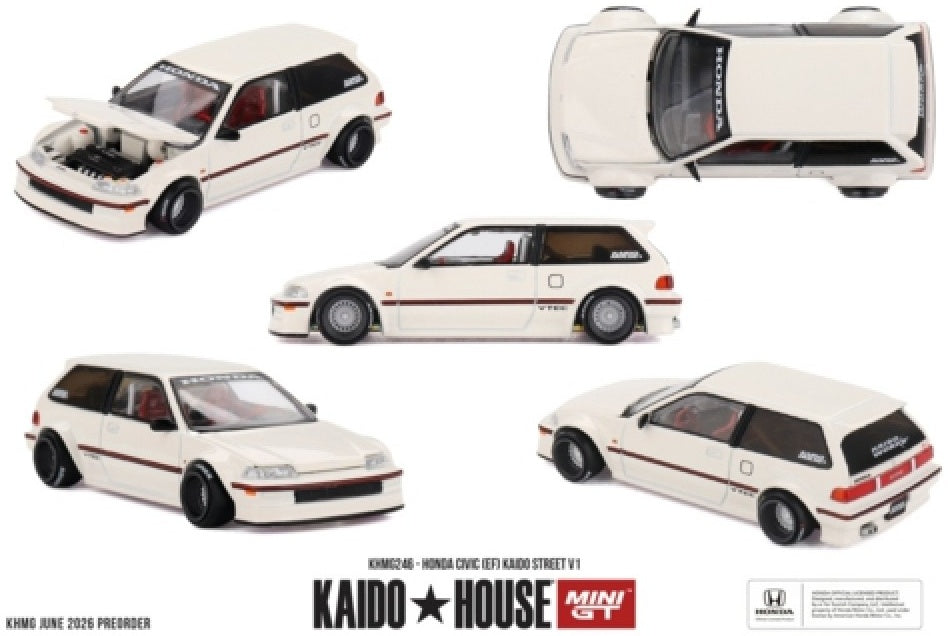 Honda Civic (EF) Kaido Street V1 1:64 Scale Diecast Model Car – MINI GT