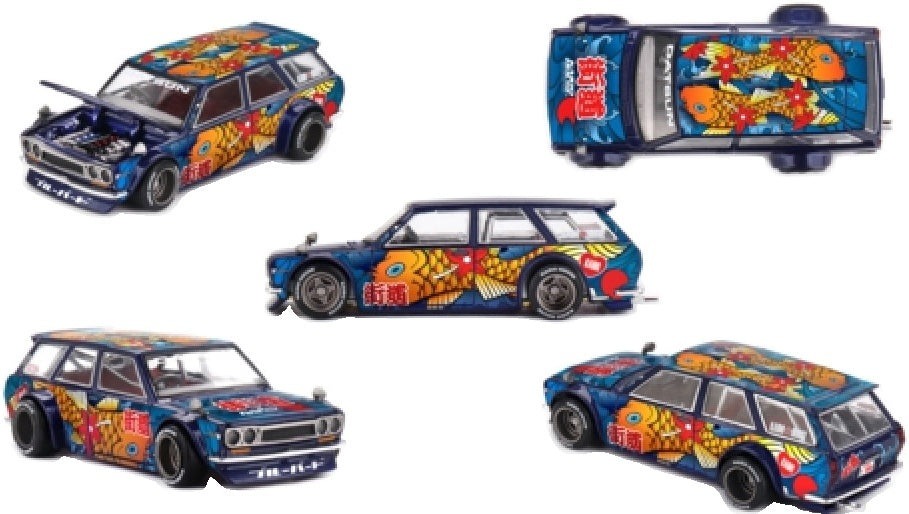 Datsun Kaido 510 Wagon Koi Wagon V1 1:64 Scale Diecast Model Car – MINI GT