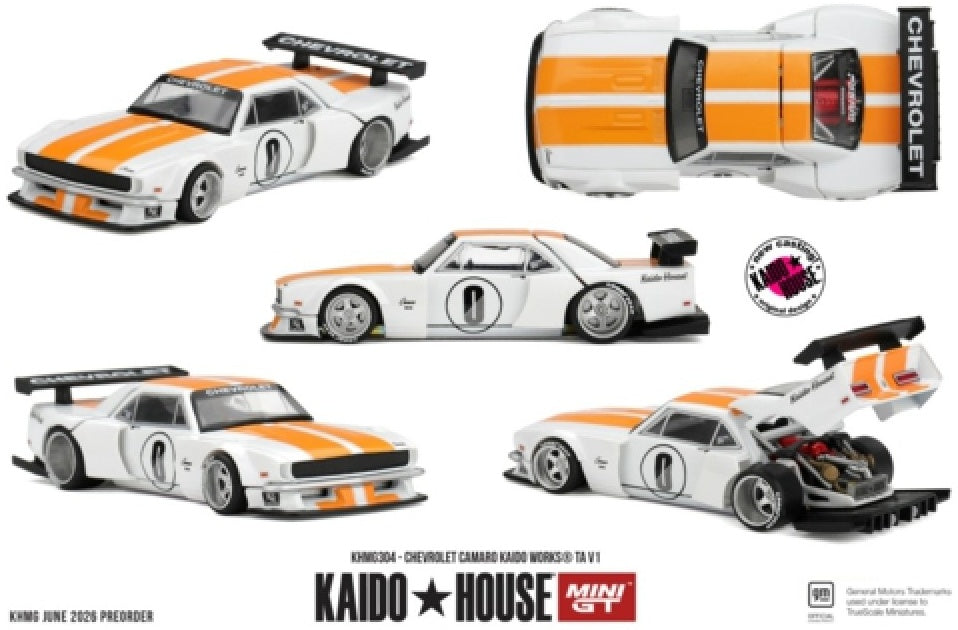 Chevrolet Camaro Kaido Works TA V1 1:64 Scale Diecast Model Car – MINI GT