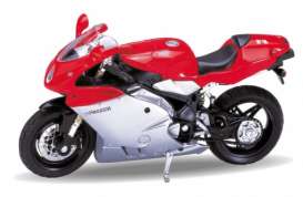 MV Agusta F4S silver/red - 1:18 Scale Diecast Model Motorcycle-Welly-Diecast Model Centre