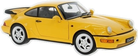 Porsche 911(964) Turbo Yellow 1:18 Scale Diecast Car – Welly
