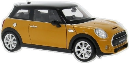 BMW MINI Cooper S 2014 Orange 1:18 Scale Diecast Car – Welly