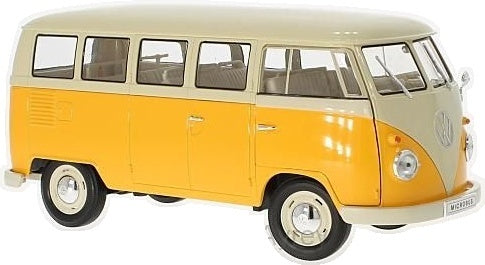 Volkswagen T1 Yellow/White 1:18 Scale Diecast Bus – Welly