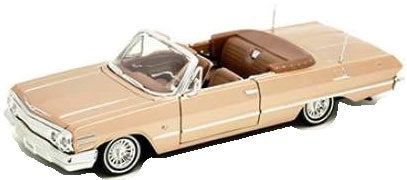 Chevrolet Impala Convertible Low Rider 1963 Gold 1:24 Scale Diecast Car – Welly
