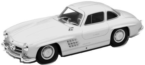 Mercedes-Benz 300 SL (W198) White 1:24 Scale Diecast Car – Welly