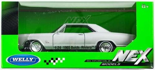 Buick Riviera Gran Sport 1965 Silver 1:24 Scale Diecast Car – Welly