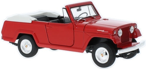 Jeep Jeepster Commando Red 1:24 Scale Diecast Car – Welly