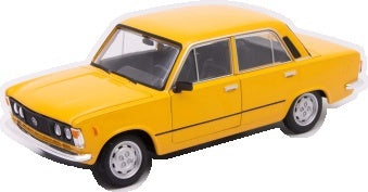 Fiat 125P Yellow 1:24 Scale Diecast Car – Welly