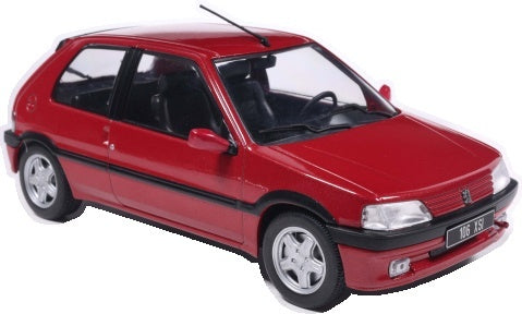 Peugeot 106 XSi Dark Red 1992 1:24 Scale Diecast Car – WhiteBox