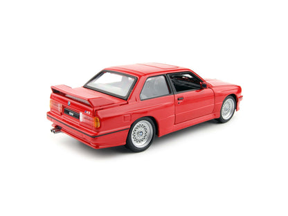 BMW M3 E30 1988 Red 1:24 Scale Model - Rear View