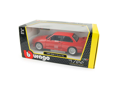 BMW M3 E30 1988 Red 1:24 Scale Model - Presentation Box