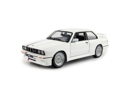 BMW M3 (E30) 1988 white - 1:24 Scale Model Car