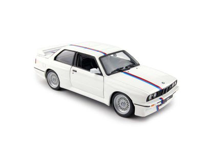 BMW M3 (E30) 1988 white - 1:24 Scale Model Car