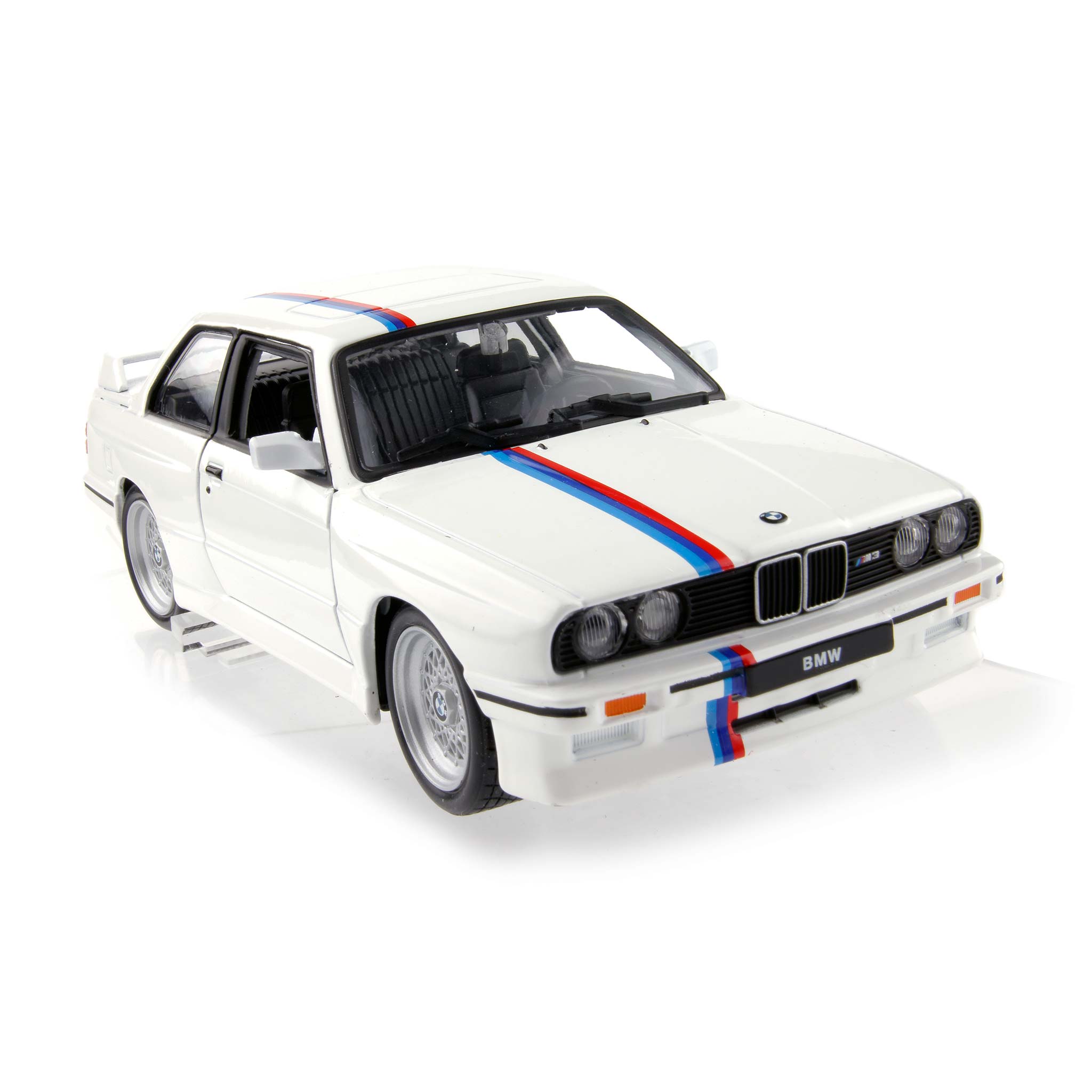 BMW M3 (E30) 1988 white - 1:24 Scale Diecast Model Car