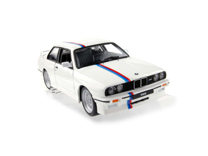 BMW M3 (E30) 1988 white - 1:24 Scale Model Car