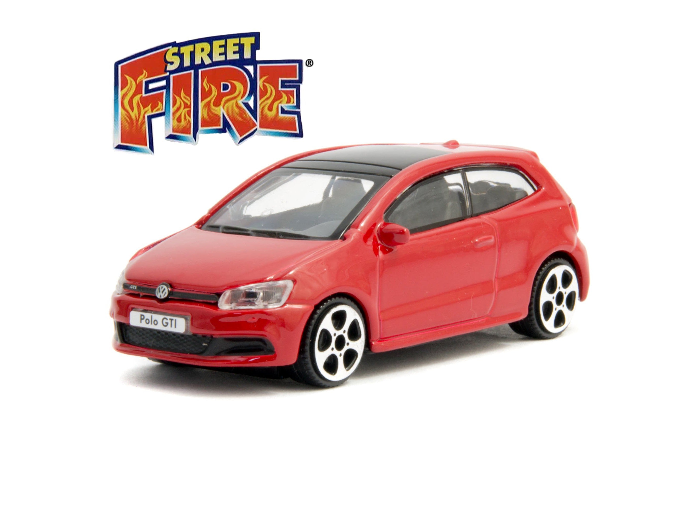 Volkswagen Polo GTi Mk5 Diecast Toy Car red - 1:43 Scale