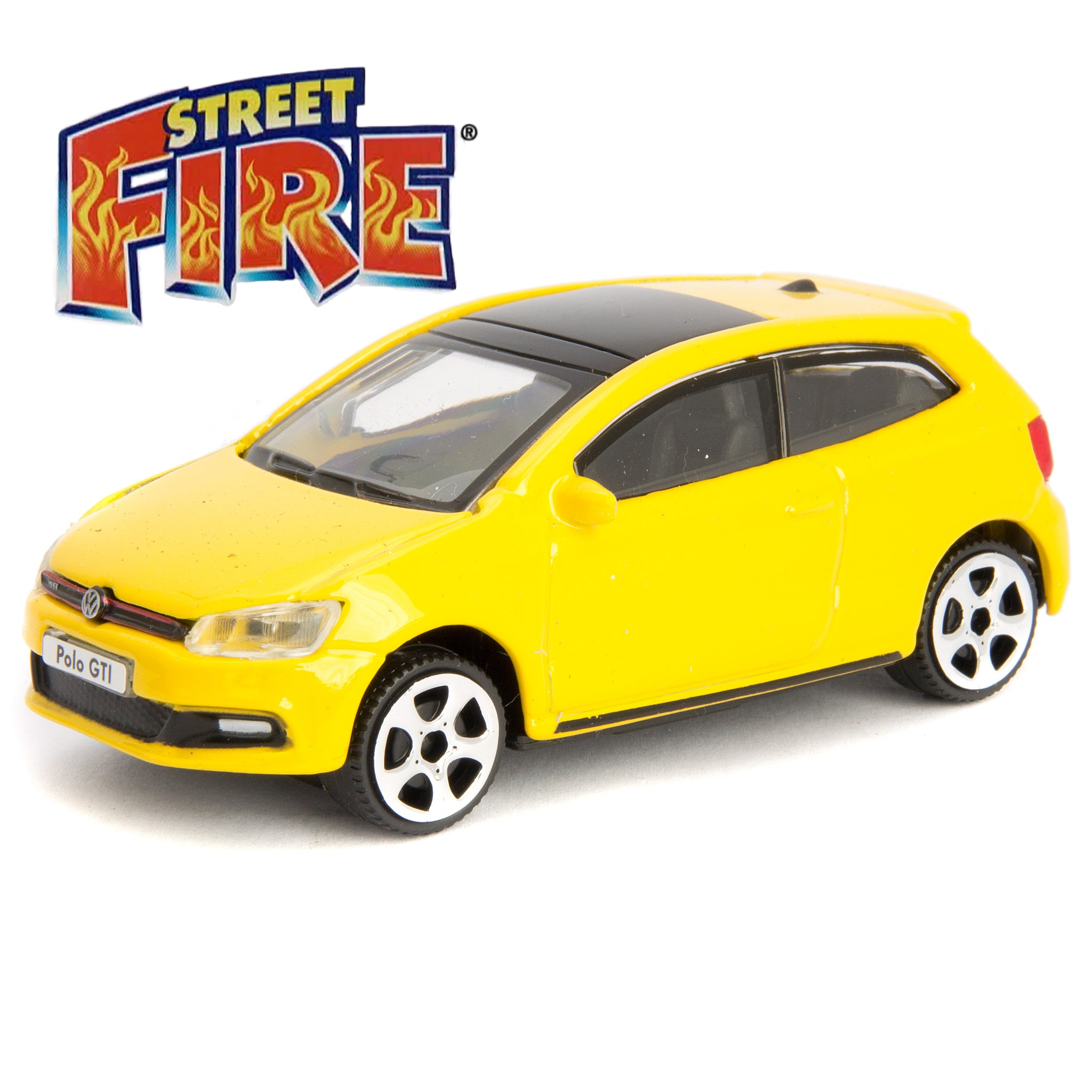 Volkswagen Polo GTi Mk5 Diecast Toy Car yellow - 1:43 Scale